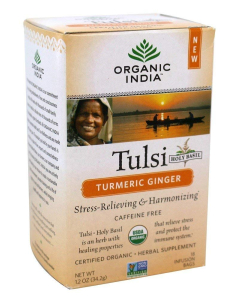 Organic India Tulsi Turmeric Ginger, 18 Infusion Bags