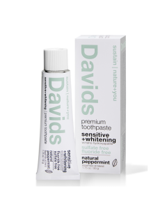 Davids Travel Size Sensitive+Whitening Toothpaste - Front view