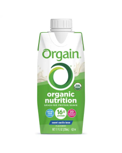 Orgain Organic Nutrition Nutritional Shake Sweet Vanilla Bean - Front view