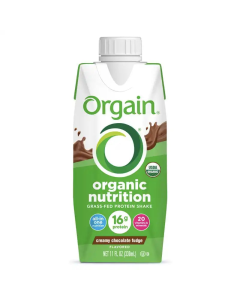 Orgain Organic Nutrition Nutritional Shake Creamy Chocolate Fudge - Front view