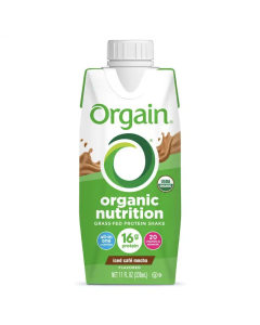 Orgain Organic Nutrition Complete Protein Shake Iced Cafe Mocha - Front view
