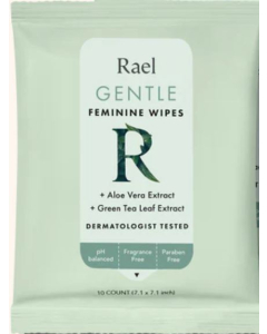 Rael Gentle Feminine Wipes - Front view