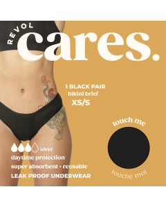 Revol Cares Bikini Brief XS/S, 1 pair