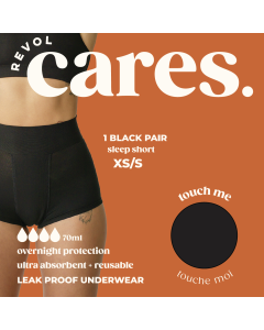 Revol Cares Sleep Shorts XS/S, 1 pair