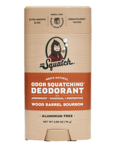 Dr. Squatch Wood Barrel Bourbon Deodorant, 2.65 oz.