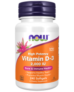 NOW Foods Vitamin D-3 2000 IU - 240 Softgels