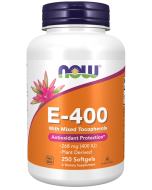 NOW Foods Vitamin E-400 With Mixed Tocopherols - 250 Softgels