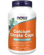 NOW Foods Calcium Citrate - 240 Veg Capsules