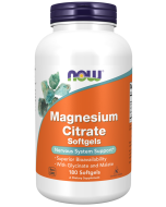 NOW Foods Magnesium Citrate - 180 Softgels