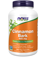NOW Foods Cinnamon Bark 600 mg - 240 Veg Capsules