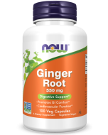 NOW Foods Ginger Root 550 mg - 100 Veg Capsules