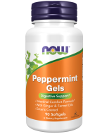 NOW Foods Peppermint Gels - 90 Softgels