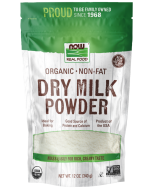 NOW Foods Non-Fat Dry Milk Powder, Organic - 12 oz.