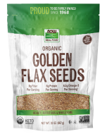 NOW Foods Golden Flax Seeds, Organic - 32 oz.