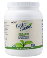 NOW Foods BetterStevia® Extract Powder, Organic - 1 lb.