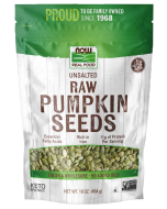 NOW Foods Pumpkin Seeds, Raw & Unsalted - 16 oz.