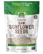 NOW Foods Sunflower Seeds, Raw & Unsalted - 1 lb.