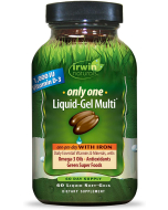 Irwin Naturals Only One Liquid-Gel Multi With Iron, 60 sg. 