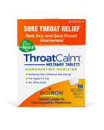 Boiron Homeopathic ThroatCalm, 60 Tablets