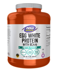 NOW Foods Egg White Protein, Unflavored Powder - 5 lbs.
