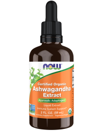 NOW Foods Ashwagandha Extract Liquid, Organic - 2 fl. oz.