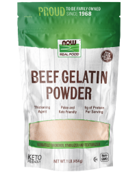 NOW Foods Beef Gelatin Powder - 1 lb.