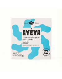 Ayeya Traditional African Black Soap Bar Gratitude - Front view
