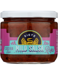 Siete Mild Salsa Roja Salsa, 10.5 oz.