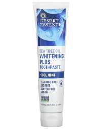 Desert Essence Whitening Plus Cool Mint Toothpaste, 6.25 oz.