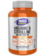 NOW Foods Arginine & Citrulline 500 mg / 250 mg - 120 Veg Capsules
