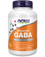 NOW Foods GABA Orange Flavor Chewable - 90 Chewables