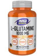 NOW Foods L-Glutamine, Double Strength 1000 mg - 120 Veg Capsules