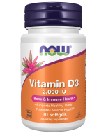 NOW Foods Vitamin D-3 2000 IU - 30 Softgels