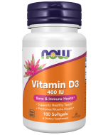 NOW Foods Vitamin D-3 400 IU - 180 Softgels