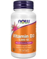 NOW Foods Vitamin D-3 1000 IU - 180 Softgels