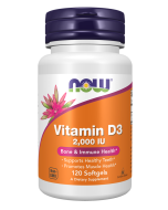 NOW Foods Vitamin D-3 2000 IU - 120 Softgels