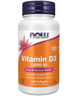NOW Foods Vitamin D-3 1000 IU - 360 Softgels