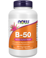 NOW Foods Vitamin B-50 mg - 250 Veg Capsules