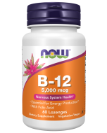 NOW Foods Vitamin B-12 5000mcg - 60 Lozenges