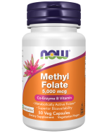 NOW Foods Methyl Folate 5000 mcg - 50 Veg Capsules