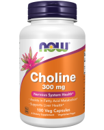 NOW Foods Choline 300 mg - 100 Veg Capsules