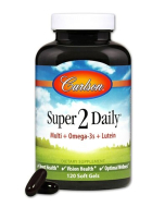 Carlson Super 2 Daily Multi, 120 Softgels