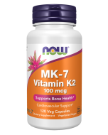 NOW Foods MK-7 Vitamin K-2 100 mcg - 120 Veg Capsules