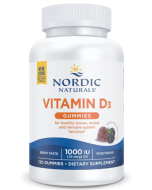 Nordic Naturals Vegan D-3, 1000 I.U. Wild Berry Gummies, 120 count