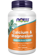 NOW Foods Calcium & Magnesium - 100 Tablets