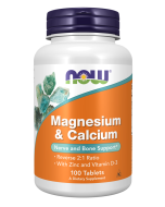 NOW Foods Magnesium & Calcium - 100 Tablets