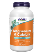 NOW Foods Magnesium & Calcium - 250 Tablets