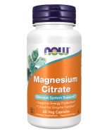 NOW Foods Magnesium Citrate - 60 Veg Capsules