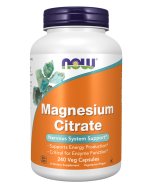 NOW Foods Magnesium Citrate - 240 Veg Capsules