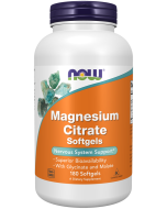 NOW Foods Magnesium Citrate - 180 Softgels